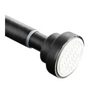 Bastone Tende a Pressione Senza Forare, Asta Telescopica per Tende Doccia Vasca da Bagno Regolabile Binario Tende per Soggiorno Bagno Camera da Letto(Black,40-55cm)