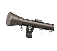 Bastone Tende Alluminio Romano, Asta Sistema per Tende con Supporti, Stabile Set di Bastoni Singoli per Stanze Soffitto Parete per Soggiorno, Camera da Letto, Silenzio Delle Rotaie(Champagne,5.20m)