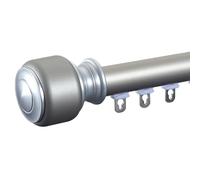 Bastone Tende Doppio per Finestre - Bastone Tende in Stile Moderno e Minimalista, in Lega di Alluminio Spesso, per Camera da Letto, Soggiorno, Porta Scorrevole,d'oro,Single pole/1m/3.3ft