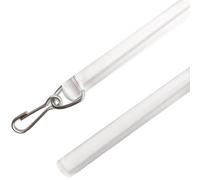 Bastone trasparente per tende con design invisibile, ad alta resistenza, per un facile controllo dei drappeggi, pratica bacchetta per aprire e chiudere tende pesanti, ideale per il trattamento delle