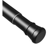 Bastoni a Tensione Per Tende, Regolabili, Senza Foratura Asta Per Doccia e Guardaroba, Antiscivolo, Estensibile Nero 46-70CM