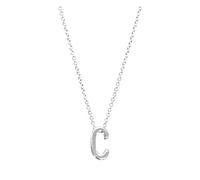 Bastoni Catena Collane Gioielli Collane iniziali in argento delicato per le donne Collane d'argento a strati piene d'oro per le donne AZ 26 Collane iniziali dell'alfabeto Organizzatore Gioielli, alloy
