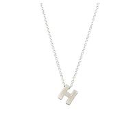 Bastoni Catena Collane Gioielli Collane iniziali in argento delicato per le donne Collane d'argento a strati piene d'oro per le donne AZ 26 Collane iniziali dell'alfabeto Organizzatore Gioielli, alloy