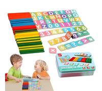 Bastoni da contare, carte numeriche e bastoni da contare | Giochi di numeri manipolativi di matematica magnetica | Carte numeriche e aste da contare per imparare forniture educative p