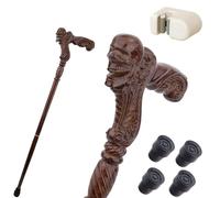 Bastoni da Passeggio con Scheletro a Bocca Aperta, con Impugnatura Ergonomica e Punta in Gomma Antiscivolo Bastoni Decorativi di Lusso per Uomo e Donna Cospaly 95 Cm