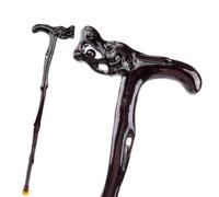 Bastoni da Passeggio in Legno a Forma di Drago, con Impugnatura Ergonomica e Punta in Gomma Antiscivolo, Bastone Decorativo di Lusso Cospaly per Uomo e Donna 88 Cm