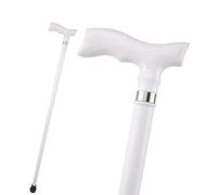 Bastoni da Passeggio in Legno Bianco, con Impugnatura Ergonomica e Puntale in Gomma Antiscivolo, per Uomo e Donna, Eleganti e Decorativi, Anche per Cosplay Lunghezza 94 Cm