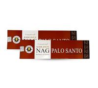 Bastoni di incenso Golden Nag Palo Santo by LAMARE - 200 g - 10 confezioni da 20 g (140-180 bastoncini) - Aromaterapia - Meditazione - Yoga - Confezione ecologica