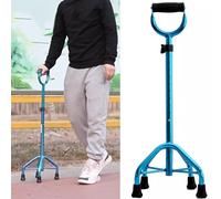 Bastoni per adulti, Bastone da passeggio regolabile in alluminio multicolore 70-93 cm(Blue)