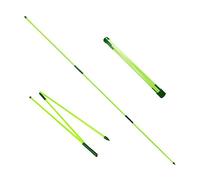 Bastoni per l'allineamento del golf, confezione da 2 pezzi di attrezzi per l'allenamento dell'altalena, pieghevole per allenatore, correttore di postura, in pratica custodia (Verde menta)