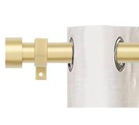 Bastoni per tende - Design in stile tappo terminale, aste per tende in metallo estensibili per tende per porte resistenti aste per tende da 2,5 cm di diametro (oro, 80 a 300 cm)