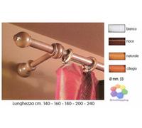 BASTONI PER TENDE DI LEGNO BASTONE TENDA A STRAPPO mm 23 VARI COLORI E MISURE
