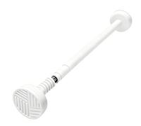 Bastoni per Tende Estensibili Senza Foratura Antiruggine Asta Estensibile Bastone Telescopico Tende Ideale per Tende da Doccia Divisorio(32 PD-White,190-260cm)