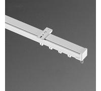 Bastoni per tende in alluminio da 6 m, sistema silenzioso a 1 corsia, per divisori, 450 cm, include accessori per il montaggio a soffitto/parete, perfetti per la decorazione della casa e soluzioni per