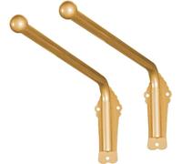 Bastoni per tende resistenti, in metallo, con braccio oscillante per tende con occhielli, rotazione di 180°, barra per tende durevole