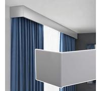 Bastoni per tende resistenti per montaggio a soffitto, extra lunghi 2 m, per mantovane per finestre, design elegante senza binari per un'elegante decorazione della casa