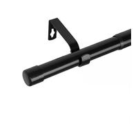Bastoni per Tende Supporto a un palo retrattile da 46-366 cm asta romana in lega di acciaio al carbonio stendere i vestiti grucce nero 46-71 cm / 18-28 pollici