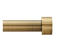 Bastoni per tende terminali terminali da 2,5 cm di diametro in ottone anticato estensibili per tende da 76 a 140 cm con 3 staffe per tende. Lunghezza da 30 a 139,7 cm per soggiorno, camera da letto,