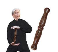 bastoni, righelli Tai Chi in legno wengé c/diagramma dei meridiani, cera(33 * 4.7 cm)