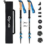 Bastoni Trekking Bastoncini Da Trekking 3 Sezioni Lunghezza Regolabile 65-135Cm