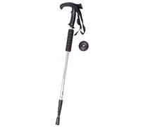 Bastoni Trekking Pieghevoli, Bastoni Trekking Leggeri, Altezza Regolabile 65-130 cm [Alluminio], Bastoni da Passeggio Estensibili e Resistenti per Marcia Nordica, Trail o Viaggio (Argento)