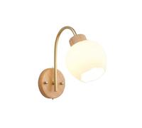 BASXDRFXZ Applique da parete Lampada Da Parete Moderna Semplice In Legno, Camera Letto, Studio, Comodino, Soggiorno, Ingresso, Decorativa Luci notturne da parete(B)