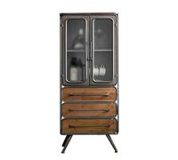 BASXDRFXZ Mobile per Piatti Armadietto da parete in stile industriale retrò in ferro battuto, armadio in legno massello, soggiorno, sala pranzo dell'hotel, armadietto for il vino