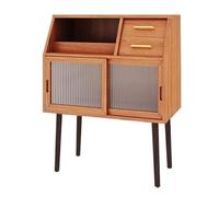 BASXDRFXZ Mobile per Piatti Credenza, mobiletto portaoggetti con ante e ripiani, consolle in legno da ingresso for soggiorno, sala pranzo, corridoio(A)