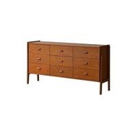 BASXDRFXZ Mobile per Piatti Mobiletto portaoggetti retrò in legno massello da 160x40x82 cm, con sei cassetti, for soggiorno, veranda, camera letto, comodino, mobili decorativi