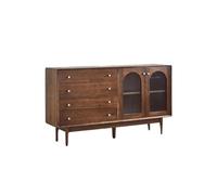 BASXDRFXZ Mobile per Piatti Mobili da cucina retrò 160x40x90cm, tavolo ingresso moderno, mobili in legno color noce