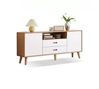 BASXDRFXZ Porta TV per camera da letto Mobile TV for la camera da letto di casa moderno Console multimediale con 4 cassetti Mobiletto for soggiorno semplice(M-140cm)