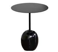 BASXDRFXZ Tavolini da Caffè Modello in marmo Casa Camera da letto Divano scandinavo Tavolino ad angolo rotondo in ferro Art(A)