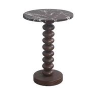 BASXDRFXZ Tavolini da Caffè Tavolino da salotto semplice for balcone domestico, tavolino caffè piccolo for la casa, tavolo ad angolo mobile in marmo rotondo con personalità