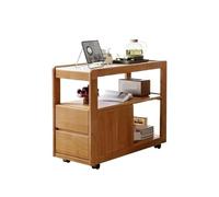 BASXDRFXZ Tavolini da Caffè Tavolino laterale in pietra da divano, tavolino angolare compatto in stile cinese for soggiorno, mobile con ruote, caffè piccolo, mobiletto