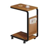 BASXDRFXZ Tavolini da Caffè Tavolino laterale mobile con ruote, tavolino compatto, da divano, portaoggetti for acqua e tè, comodino, soggiorno camera letto minimalisti