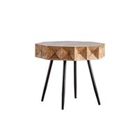 BASXDRFXZ Tavolini Tavolino da caffè in legno massello, tavolino divano, rotondo creativo, comodino semplice