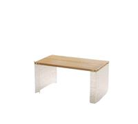 BASXDRFXZ Tavolini Tavolo in acrilico creativo e semplice, tavolino da salotto for balcone dal pavimento al soffitto, scrivania for camera letto, tavolo for computer