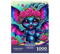 Bat 1000 Pezzi Halloween Puzzle Classici Animali Divertenti Per Uomo E Donna Qualità Premium Per Adulti E Bambini Da 14 Anni E Più Puzzle Per Gioco Familiare, Festa Aziendale Regalo Giocattolo Colora