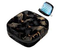 Bat-1855 - Kit per primo ciclo mestruale per ragazze, salvaslip con tampone, porta assorbenti con cerniera, organizer per tovaglioli sanitari