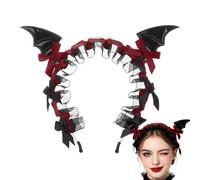 Bat Headband - Role-Playing Halloween Headpiece & Gothic Cosplay Accessory | Gothic & Dramatic Design - Features Striking Bat Wings That Instantly Add A Dark, Playful, And Spooky Touch To Any Halloween
