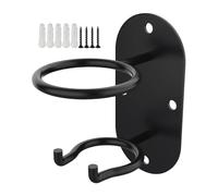 Bat Holder Wall Mount, Metal Baseball Rack, Heavy Duty Bats Organizer Hook, Sports Gear Storage Bracket for Secure Display Garage, Bedroom, Man Cave, 4.72x2.36x4.72 Inches