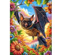 Bat in Magical Flower Garden Puzzle 300 Pezzi Per Amici E Famiglia in Serata Rompicapo Sfida Creativa Giochi Da Tavolo Relax E Intelligenza Regalo Natale 300 PCS