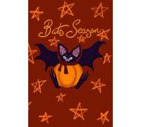Bat In The Pumpkin Bats Season Journal / Notebook / Planner / Blank Dotted Diary , 140 Pages, 6"x9" Soft Cover, Matte Finish