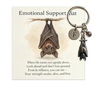 Bat Keychain | Spooky Inspirational Key Ring Pendant | Spooky Keychain | Women Men Kids Adults Stocking Stuffers Classroom Prizes Backpack