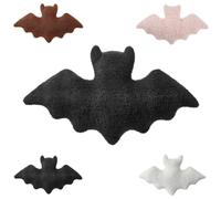 Bat Pillow Halloween Decorations Indoor,Gothic Bat Shaped Throw Pillows