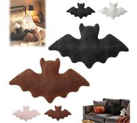 Bat Pillow Halloween Throw Pillow Decoration Indoor,Gothic Plush Bat Pillow