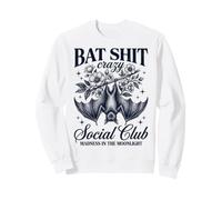 Bat Shit Crazy Social Club Madness in The Moonlight Bat Felpa