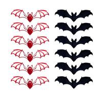 Bat Stickers - Bat Wall Sticker | Halloween Batt Decals, Spooky Halloween Decor Batt Wall Stickers | 12 Pieces Waterproof Decals Hallowen Decorations For Indoor Outdoor Bathroom Living Room
