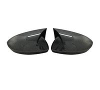 Bat Stile Copertura Dello Specchio Misura Per Renault Megane 4 2016 2020 Retrovisore 2 Pezzi Nero Lucido Auto Scudi Esterni Specchietto Retrovisore Guscio(Carbon fiber pattern)