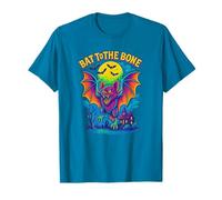 Bat to The Bone Retro Halloween Bat Artwork Maglietta
